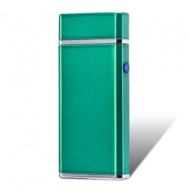 Briquet Double Arc Electrique Long Vert