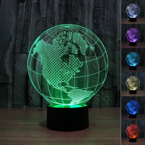 Lampes 3D LED Globe