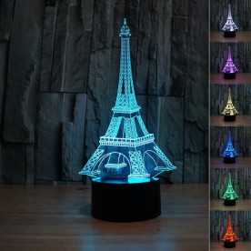 Lampe 3D LED Tour Eiffel
