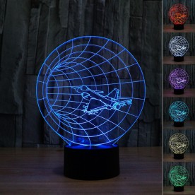 Lampe 3D LED Voyage Temporel