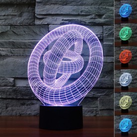 Lampe 3D LED Anneaux