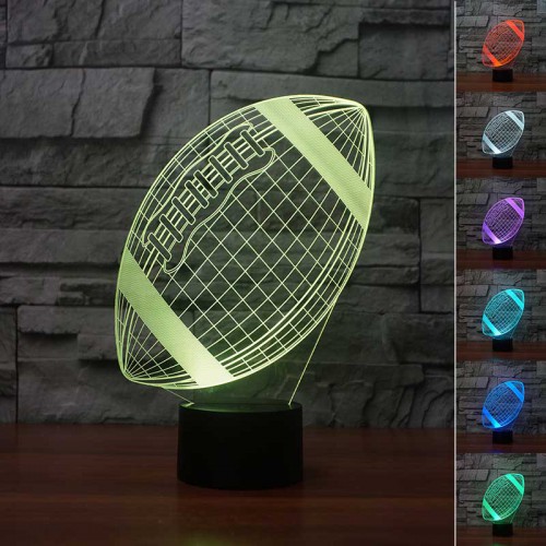 Lampe 3D LED Ballon de Rugby