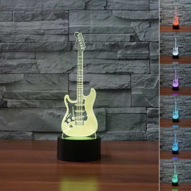 Lampe 3D LED Guitare Electrique