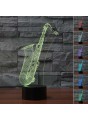 Lampe 3D LED Saxophone