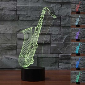 Lampe 3D LED Saxophone