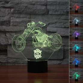 Lampe 3D LED Duo de Coeurs