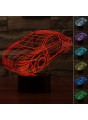 Lampe 3D LED Voiture Sport