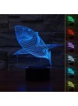 Lampe 3D LED Requin