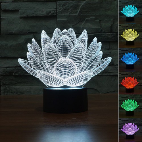 Lampe 3D LED Lotus