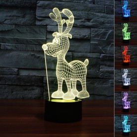 Lampe 3D LED Renne