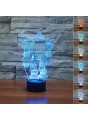 Lampe 3D LED Robot