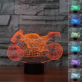Lampe 3D LED Moto