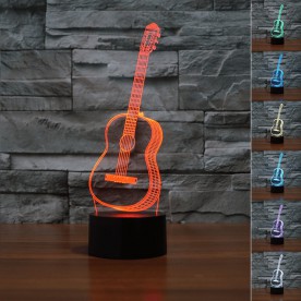 Lampe 3D LED Guitare