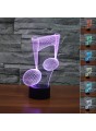 Lampe 3D LED Note de Musique