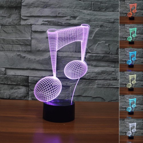 Lampe 3D LED Note de Musique