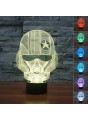 Lampe 3D LED Casque de Pilote